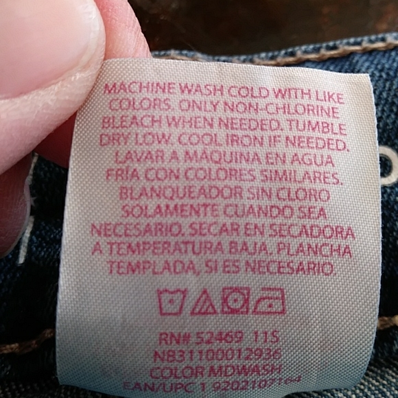 No Boundaries Distressed Boot Cut Jeans Junior 17 Blue - Picture 5 of 14